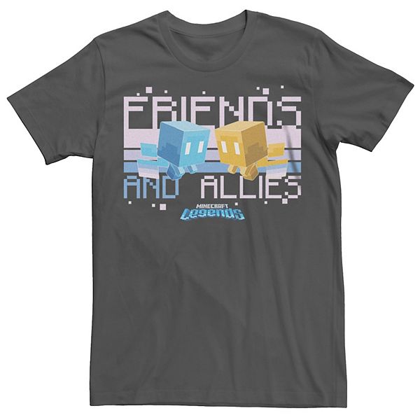 Minecraft Legends Friends And Allies Official Logo Long Sleeve T-Shirt