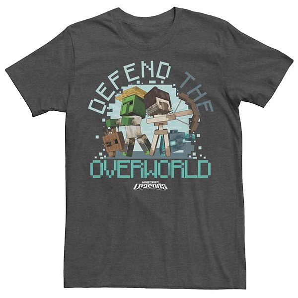 Men's Minecraft Legends Defend The Overworld Graphic Tee