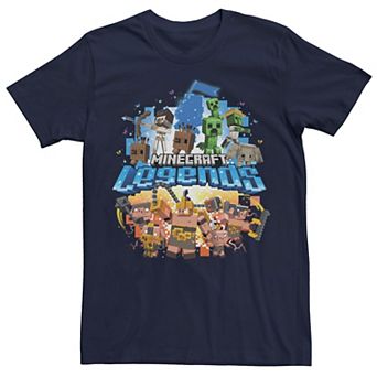 Men's Minecraft Legends Good Vs Evil Battle Graphic Tee