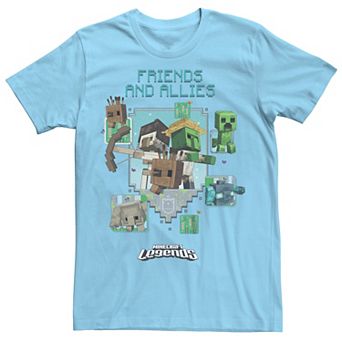 Men's Minecraft Legends Friends And Allies Graphic Tee