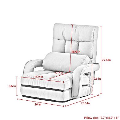 Esmee Recliner/Floor Chair 5 Adjustable Positions
