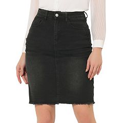 Black jean outlet skirt kohls