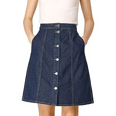 Kohl's denim hotsell midi skirt