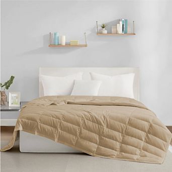 Unikome TENCEL Lyocell Luxury Quilted 75% White Down Lightweight Natural Cooling Blanket