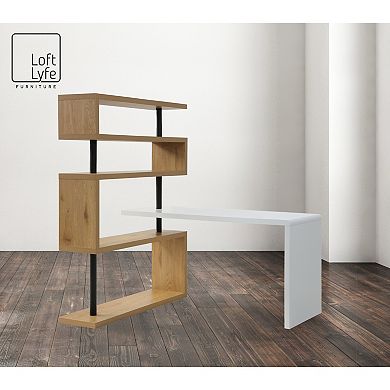 Irelynn Writing Desk Reversible Space Saving Design