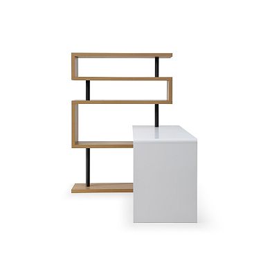 Irelynn Writing Desk Reversible Space Saving Design