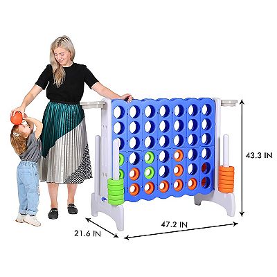 SDADI Giant Jumbo 4 in a Row Connect Game Indoor Outdoor