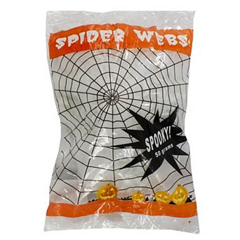 10" Stretchable White Spider Web Halloween Decoration