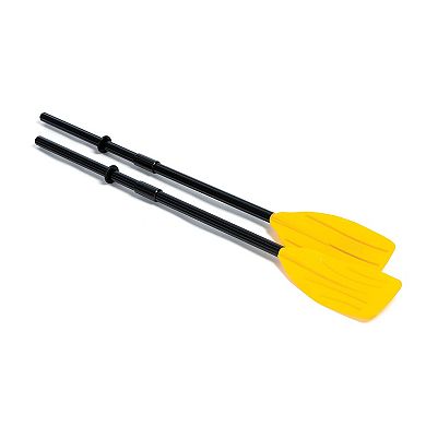 Intex Set of 48" Paddles Plastic Ribbed French Oars for Inflatable Boat (Pair)