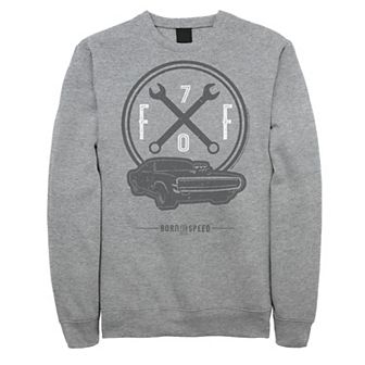 Big & Tall Fast And Furious Born for Speed And Cars Fleece Sweatshirt