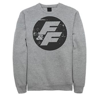 Big & Tall Fast & Furious Distressed Circle Logo Fleece Sweatshirt