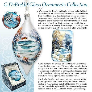 G.Debrekht Angel in the Arch Glass Ornament by D. Gelsinger DecorNativity Holiday Decor - 71114-1322