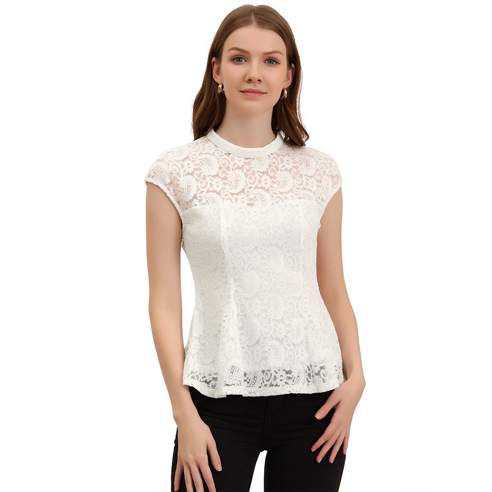 新品ブルレアBluelea Spun Organdy Peplum Blouse Spun Organdy Peplum Blouse 即納 | Bluelea