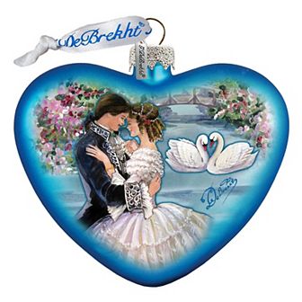 G.Debrekht Treasure of Love Heart Glass Ornament by G. DeBrekht Decor Christmas Decor - 753-003