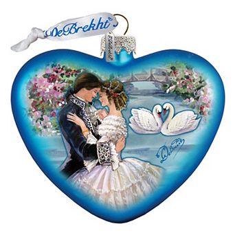 G.Debrekht Treasure of Love Heart Glass Ornament by G. DeBrekht Decor Christmas Decor - 753-003