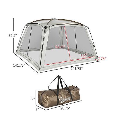 Screen Tent, 12' X 12' Screen House Room With Uv50+ Protection