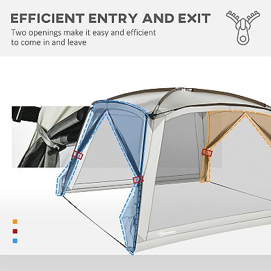 Screen Tent, 12' X 12' Screen House Room With Uv50+ Protection