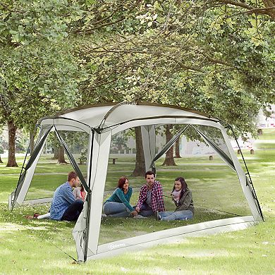 Screen Tent, 12' X 12' Screen House Room With Uv50+ Protection