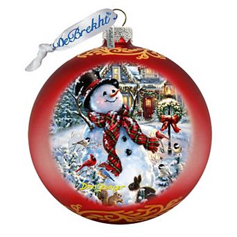 G.Debrekht An Old-fashioned Christmas Glass Ornament by D. Gelsinger Christmas Decor - 71117-1563