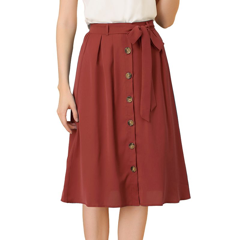 Plus size on sale red skirt kohls