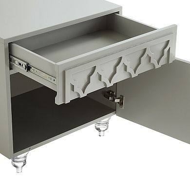 Miguelina Side Table Trellis Lacquer-Finish