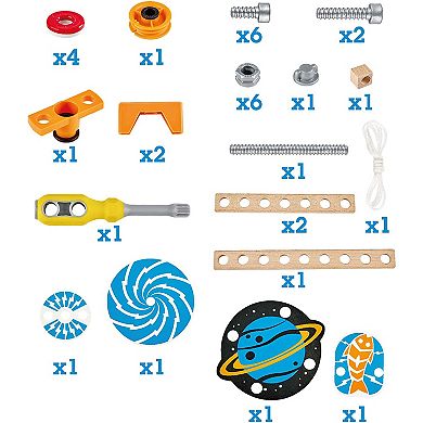 Hape Junior Inventor 34 pc Magnetic Science Kit Educational Toy for Ages 4 & Up
