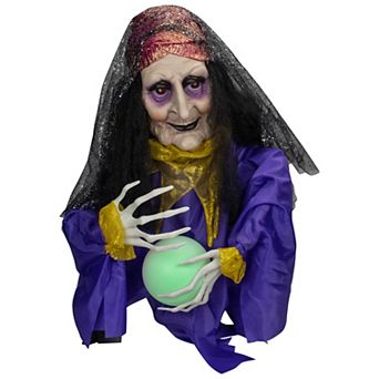 20" Animated Fortune Teller Halloween Decoration