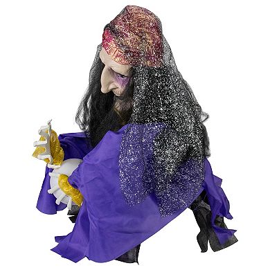 20" Animated Fortune Teller Halloween Decoration