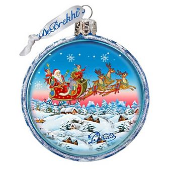 G.Debrekht Up Up and Away Glass Christmas Ornament by D. Gelsinger Christmas Decor - 71160