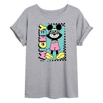 Disney's Mickey Mouse Juniors' Sunbathe Oversized Tee