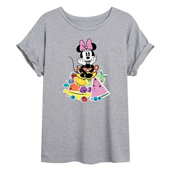 Disney's Minnie Mouse Juniors' Fruit Oversized Tee
