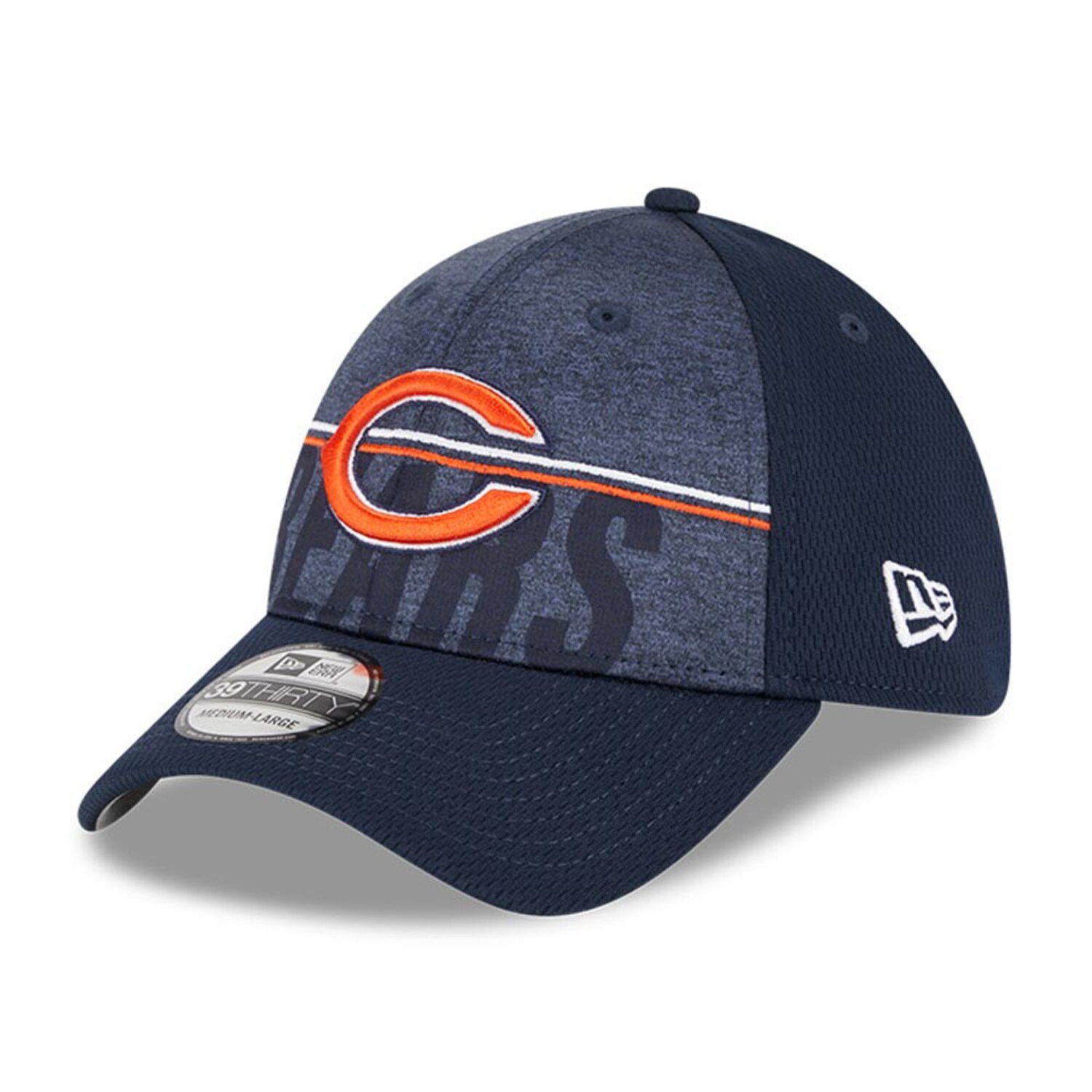 Men's New Era Navy/Orange Chicago Bears Surge 39THIRTY Flex Hat