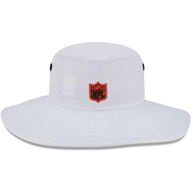 Men's New Era White Cleveland Browns 2023 NFL Training Camp Throwback Panama Bucket Hat