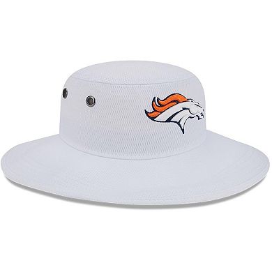 Men's New Era White Denver Broncos 2023 NFL Training Camp Panama Bucket Hat