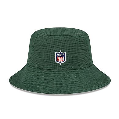 Men's New Era Green Green Bay Packers 2023 NFL Training Camp Stretch Bucket Hat