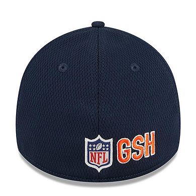 Men's New Era Navy Chicago Bears 2023 NFL Training Camp Secondary Logo 39THIRTY Flex Fit Hat