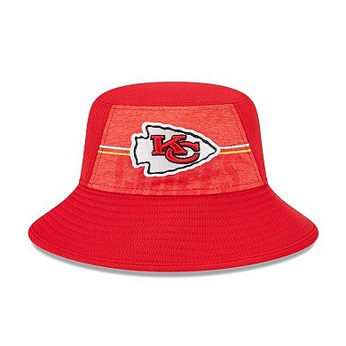 Men's New Era Red Kansas City Chiefs 2023 NFL Training Camp Stretch Bucket Hat