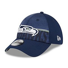 Men's New Era Navy Seattle Seahawks A-Frame Trucker 9FORTY Adjustable Hat