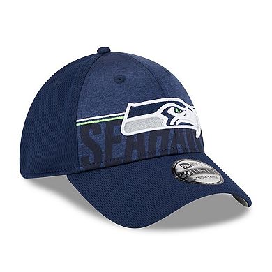 Men's New Era Navy Seattle Seahawks 2023 NFL Training Camp 39THIRTY Flex Fit Hat