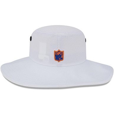 Men's New Era White Denver Broncos 2023 NFL Training Camp Throwback Panama Bucket Hat