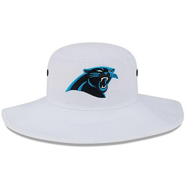 Men's New Era White Carolina Panthers 2023 NFL Training Camp Panama Bucket Hat