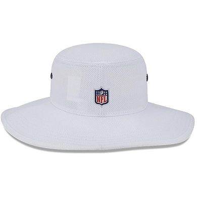 Men's New Era White Carolina Panthers 2023 NFL Training Camp Panama Bucket Hat