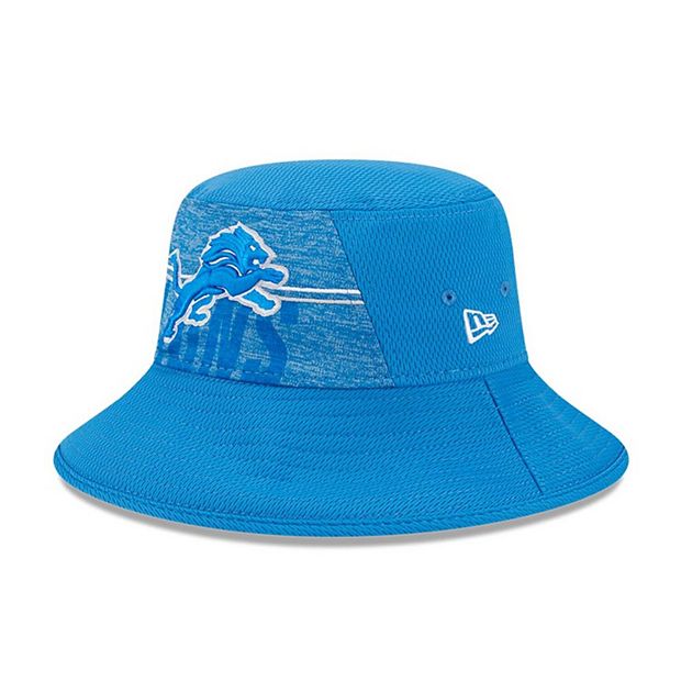 Blue Stretch Denim Reversible Bucket Hat of Detroit Lions 