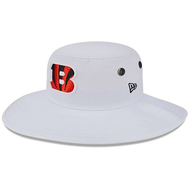 Men's New Era White Cincinnati Bengals 2023 NFL Training Camp Panama Bucket  Hat
