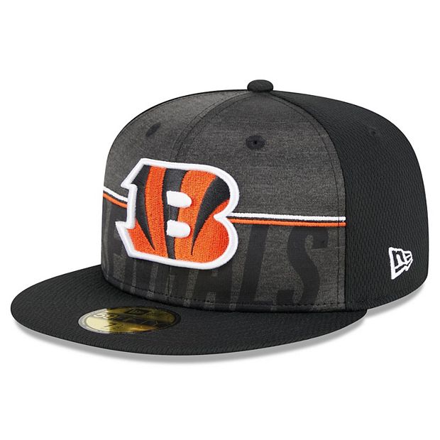 Cincinnati Bengals New Era 2023 NFL Training Camp Black 39THIRTY Flex Fit Hat, S/M / Black