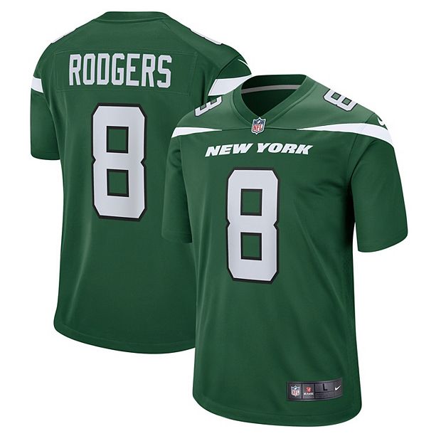 Youth Nike Aaron Rodgers Gotham Green New York Jets Game Jersey