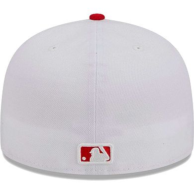 Men's New Era White/Red New York Yankees Optic 59FIFTY Fitted Hat