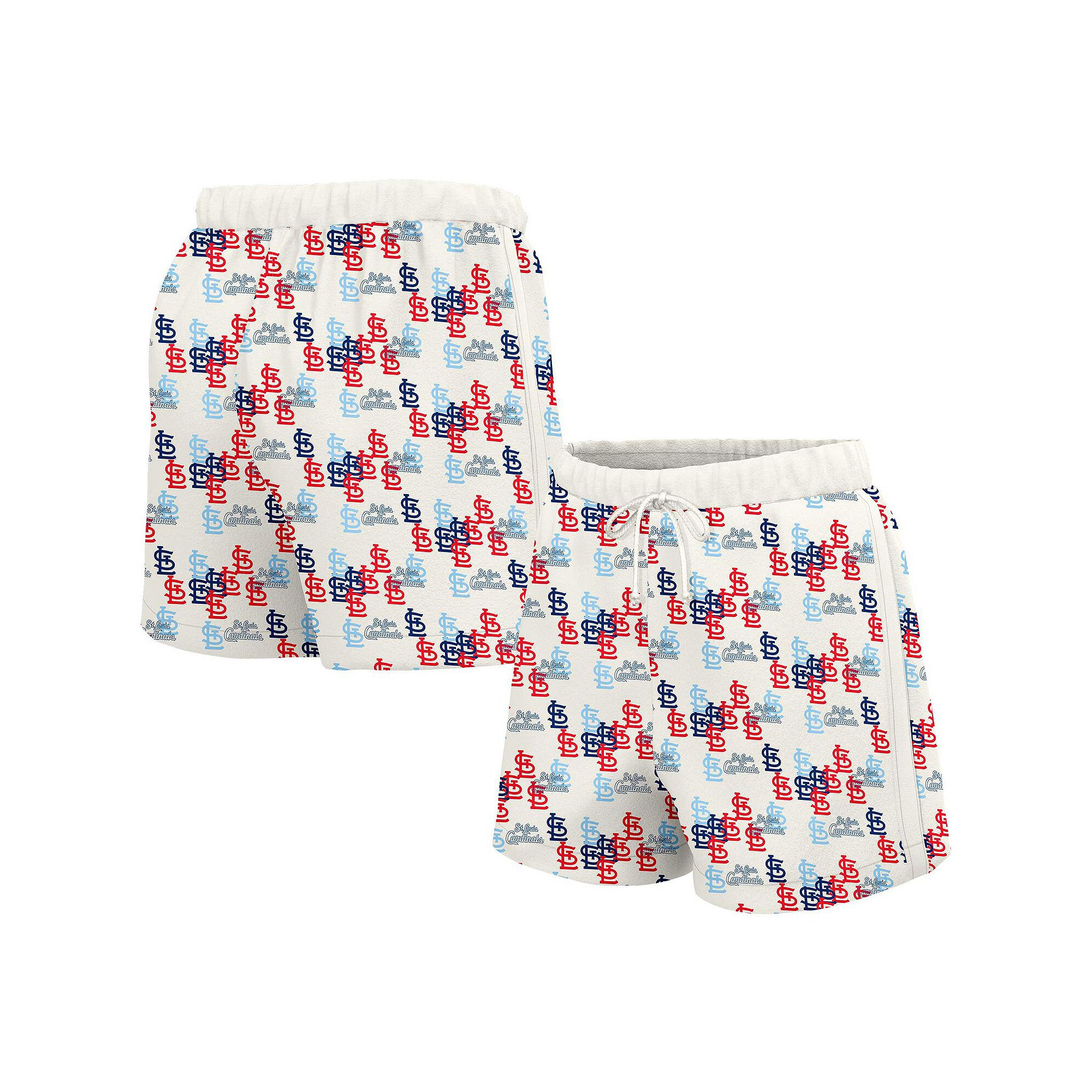 Womens Lusso  White St. Louis Cardinals Marge Shorts, Size: XS