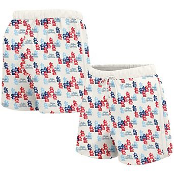 Women's Lusso White St. Louis Cardinals Marge Shorts