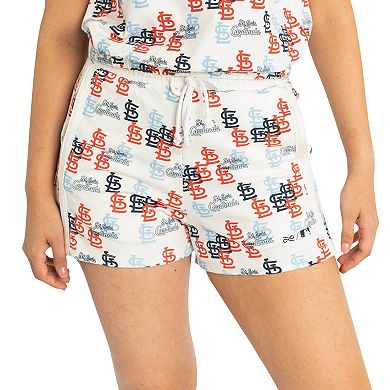 Women's Lusso White St. Louis Cardinals Marge Shorts